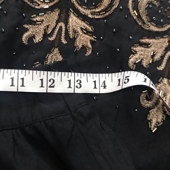 Forever 21 Black Beaded Mini Skirt Size Small - Picture 12 of 13